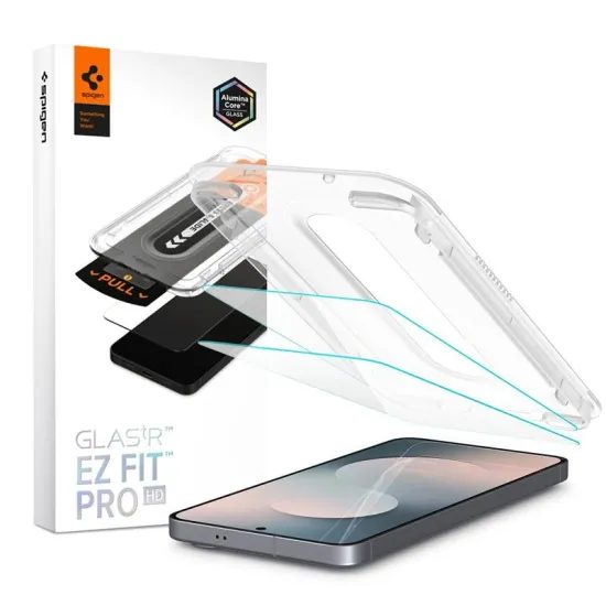 Spigen Glas.TR EZ Fit Pro με εφαρμοστή, 2 τεμάχια, Σκληρυμένο γυαλί, Samsung Galaxy S25 FE