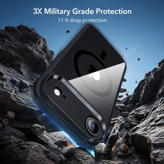 ESR Classic Hybrid MagSafe + σκληρυμένο γυαλί, iPhone Air, μαύρο