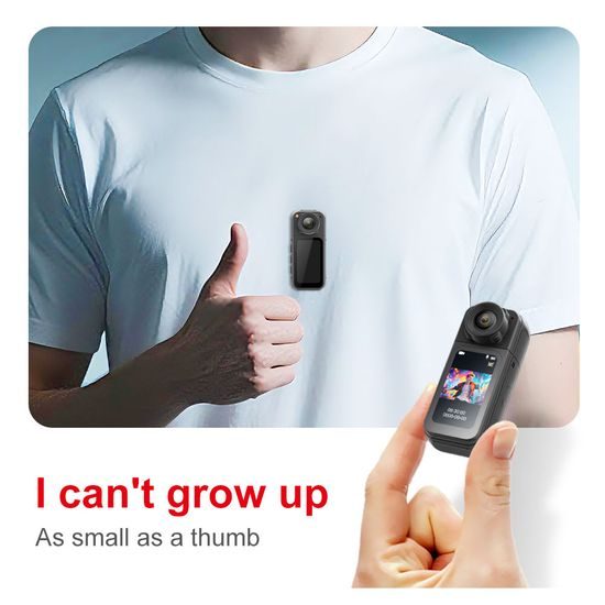 S83 Mini cameră magnetică 1080P, rotație 180°, ultra compactă, neagră