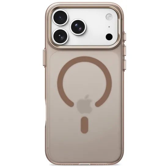 Tech-Protect MagZero MagSafe Case für iPhone 17 Pro Max / 18 Pro Max - Ultradünne Schutzhülle mit Metallrahmen - Matt Wüstengold