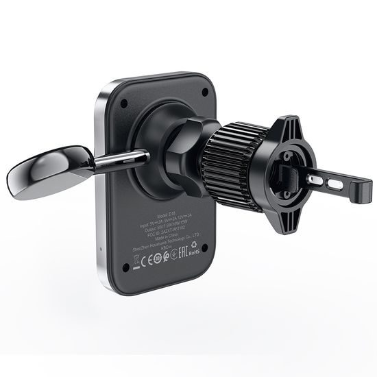 Acefast D18 Draadloze Autolader met Magnetische Houder - voor iPhone & Apple Watch - Zwart