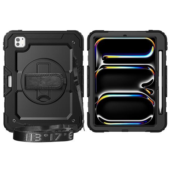 JP Solid360 Θήκη για Tablet, iPad Pro 11 2024, Μαύρη