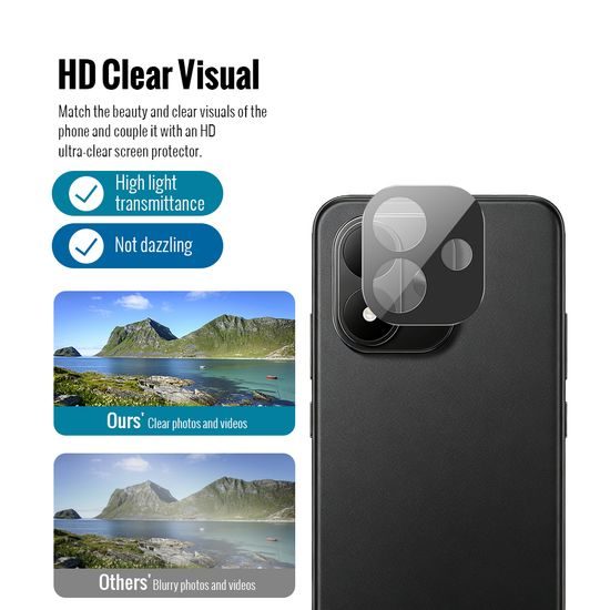 JP 5D Combo pack, Set 2 folii sticlă securizată 5D și 2 protecții cameră foto, Xiaomi Redmi Note 17 5G