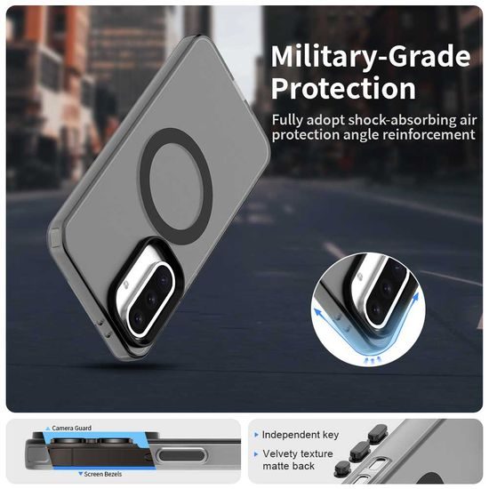 Techsuit CandyCase MagSafe, Samsung Galaxy A56 5G, μαύρο