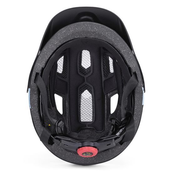 Casco da ciclismo per bambini Wozinsky con visiera rimovibile XS, nero