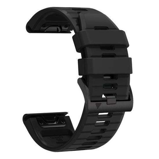 Tech-Protect Silicone remienok, Garmin Fenix 5 / 6 / 6 Pro / 7 / 8 / 8 Pro / E / 9 / 9 Pro (47 mm), čierny