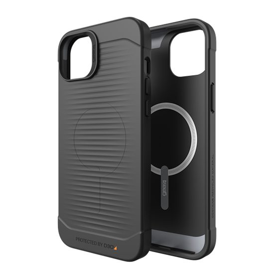 GEAR4 D3O Havana Snap προστατευτική θήκη, iPhone 14 Plus, μαύρη