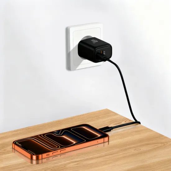 Tech-Protect NCA45W-GAN 2-portová nabíjačka PD 45W / QC3.0 + kábel USB-C, čierna