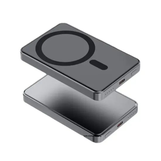 Αλουμινένικό Υπερλεπτό Mini Magsafe Ασύρματο Power Bank, 5000mAh, 22,5W, Μαύρο