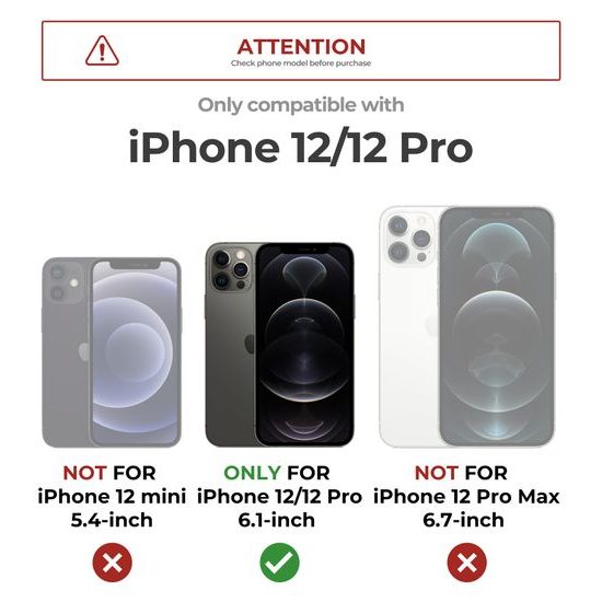 Dexnor MagSafe 360 Βάση Στήριξης Προστατευτική Θήκη iPhone 12 / 12 Pro, πράσινη