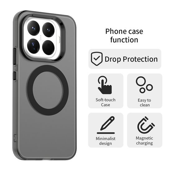 Techsuit CandyCase MagSafe, Xiaomi 17T Pro, czarne
