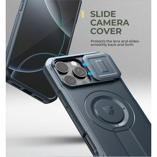 Θήκη Dexnor MagSafe με Βάση Στήριξης για iPhone 16, μπλε