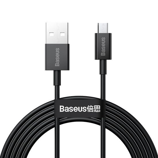 Baseus Superior USB - Micro USB 2 m, fekete (CAMYS-A01)
