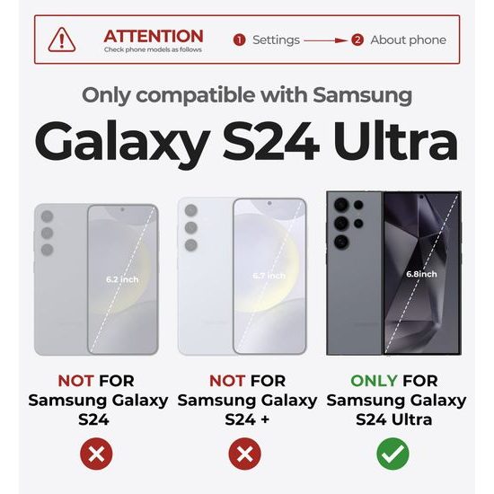 Dexnor 360 Kickstand Camprotector Θήκη Samsung Galaxy S24 Ultra, Μπλε