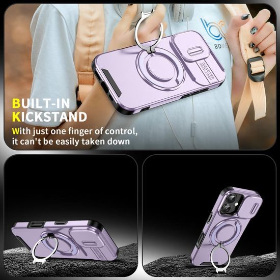 Camslide Stand etui, iPhone 17, vijolična