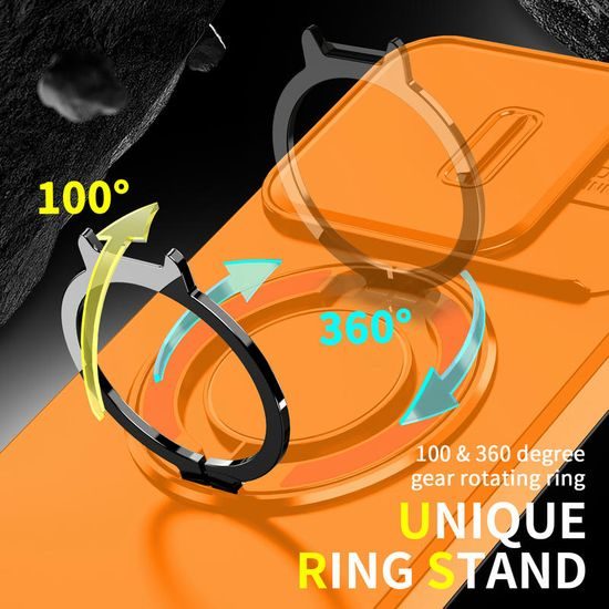 Θήκη Camslide Stand, Xiaomi 15T, πορτοκαλί