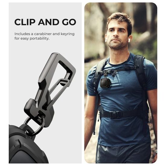 Dexnor odolné pouzdro, Samsung Galaxy Buds FE (2023) / Buds 2 Pro (2022) / Buds 2 (2021) / BudsPro (2021) / BudsLive (2020), černé