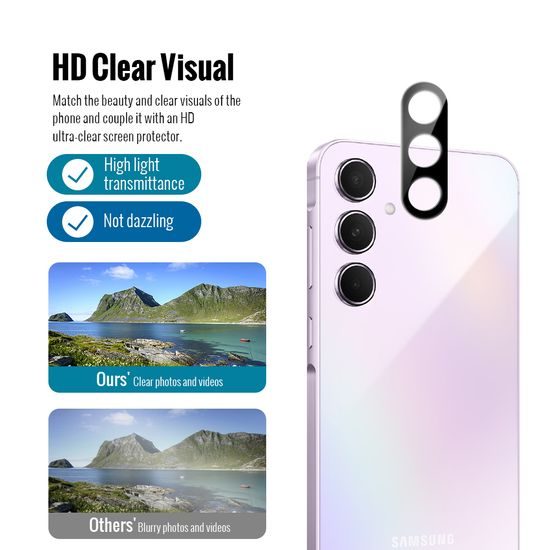 Πακέτο JP Combo, Σετ 2 προστατευτικών γυαλιών και 2 καλυμμάτων φακού, Samsung Galaxy A36