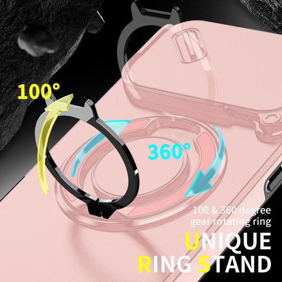 Custodia Camslide Stand, iPhone 17 Pro Max, rosa