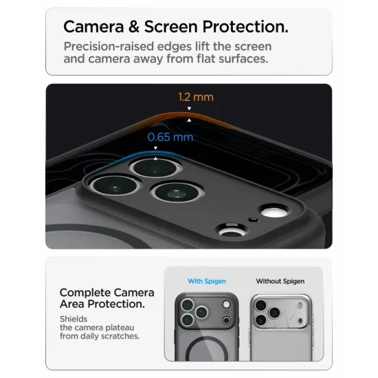 Spigen Ultra Hybrid Mag s MagSafe, iPhone 17 Pro Max / 18 Pro Max, frost black
