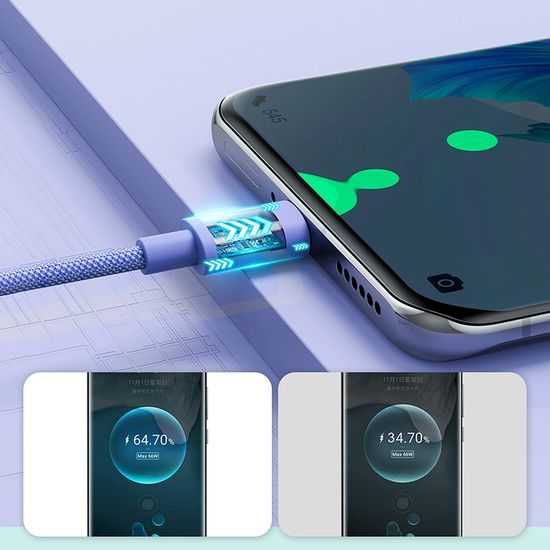 Joyroom kábel Lightning - USB, 1m, fialový (S-1030M13)