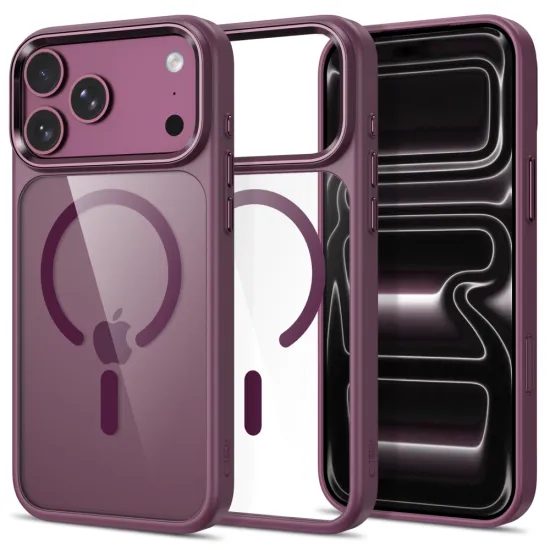 Tech-Protect MagMat MagSafe Case für iPhone 17 Pro Max / 18 Pro Max - Hybrid Schutzhülle mit Camera Control - Weinrot