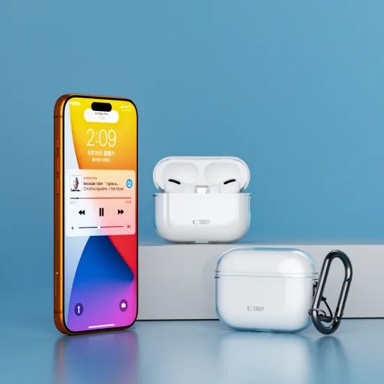 Θήκη Tech-Protect FlexAir, Apple AirPods Pro 3, διάφανη