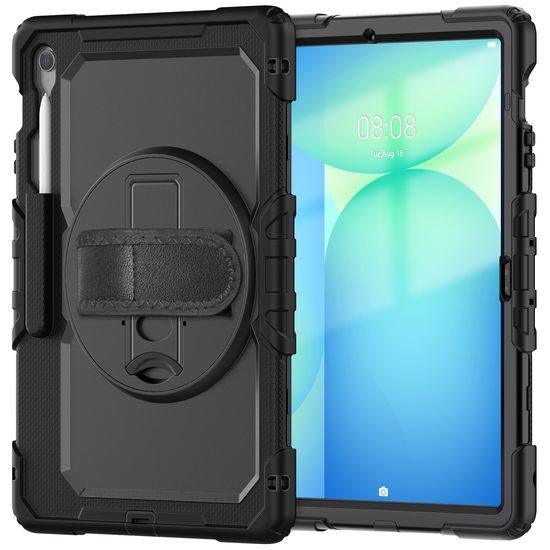 JP Solid360 etui za tablet, Samsung Tab S10 FE Plus, črn