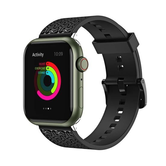 Strap Y řemínek pro hodinky Apple Watch 7 / SE (45/44/42mm), černý