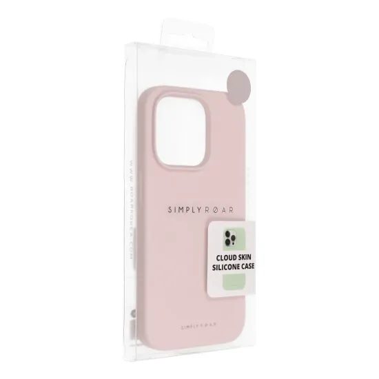 Roar Cloud-Skin, iPhone 14 Pro, világos rózsaszín
