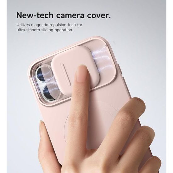 Suritch MagSafe Kickstand Camprotector Husă pentru iPhone 16 Plus, roz