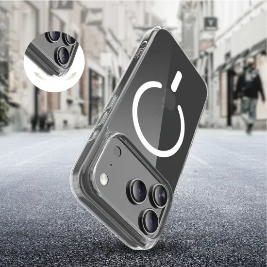 Tech-Protect Flexair Hybrid με MagSafe, iPhone 17 Pro, διάφανη