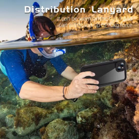 ShellBox IP68 Θήκη, iPhone 15, Μαύρο