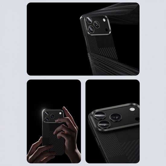 Benks Montage Magnetic Armor Air Kevlar θήκη Metal Frame, iPhone 17 Pro, μαύρη