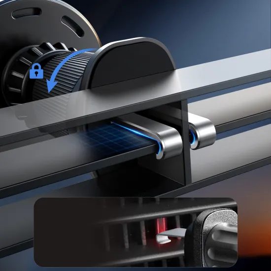 Joyroom JR-ZS502 avtomobilski držalo MagSafe z brezžično polnilnico, črn