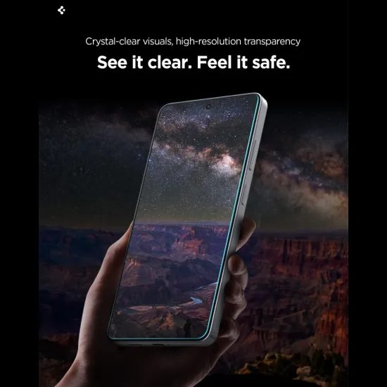 Spigen Glas.TR EZ Fit Pro s aplikátorem, 2 kusy, Tvrzené sklo, Samsung Galaxy S26