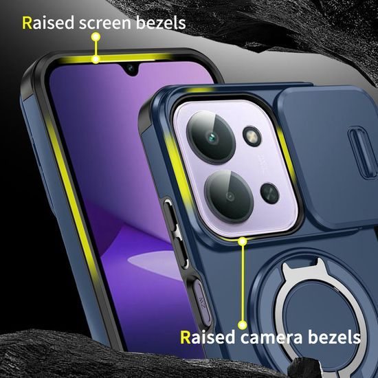 Θήκη Camslide Stand, Xiaomi Redmi 15C, μπλε