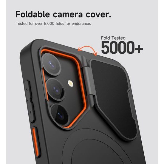 Suritch MagSafe Kickstand Camprotector Θήκη Samsung Galaxy S25 Plus, Μαύρη
