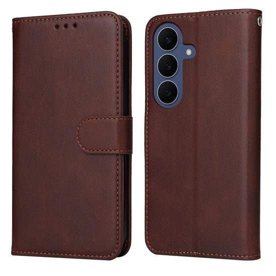 Samsung Galaxy S26 FE ümbris – Magnet Case nahkümbris – pruun