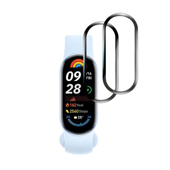 Techsuit Nano Flex, Xiaomi Mi Band 9 / 9 NFC, 2 komada, crna