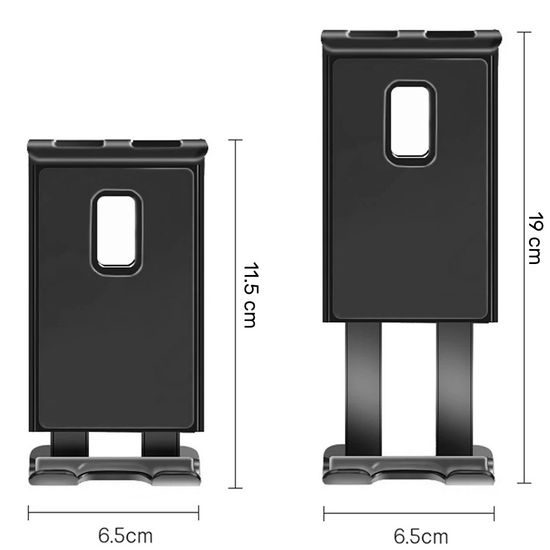 Βάση τηλεφώνου / tablet 4–11" για αεραγωγό, μαύρη