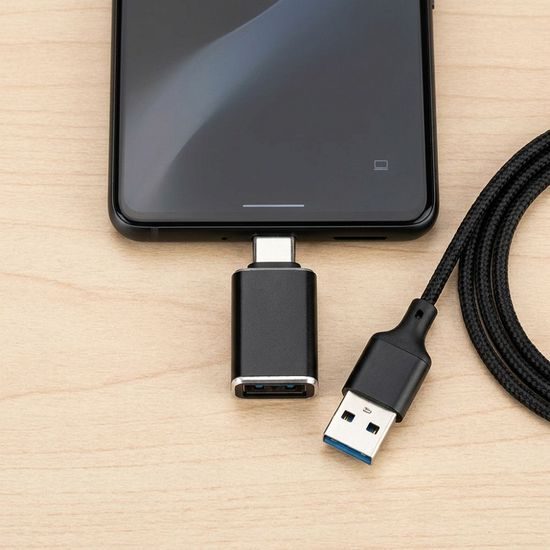 Adaptor BlueStar USB-A - USB-C, negru