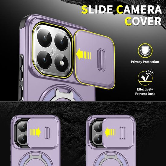 Θήκη Camslide Stand, Xiaomi 15T, μωβ