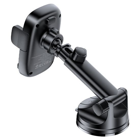 Acefast βάση αυτοκινήτου με ασύρματη φόρτιση D49, 15 W, μαύρη