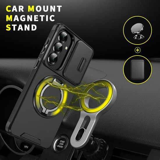 Θήκη Camslide Stand, Samsung Galaxy S26 Plus, μαύρη