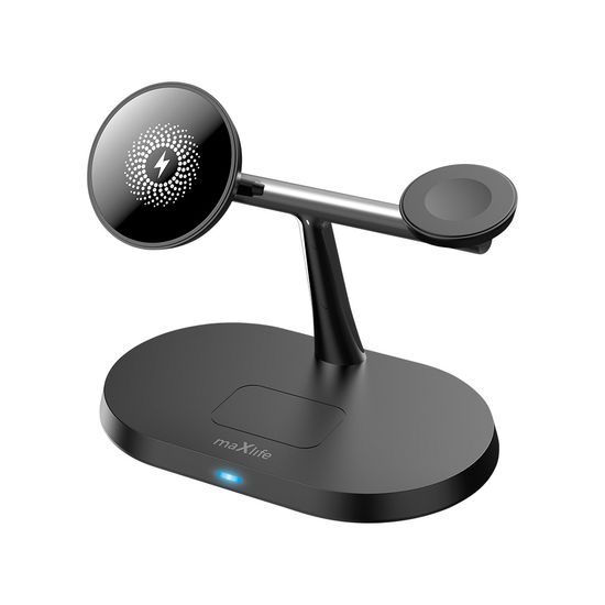 Maxlife 3in1 Wireless Charger MXWC-03, 15W, negru