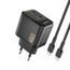 Dudao A28PCEU nabíjačka 2x USB-C + kábel USB-C - USB-C, PD 45W GaN, čierna