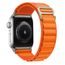 Nylon řemínek, Apple Watch 42 / 44 / 45 / 49 mm, design 2, oranžový