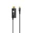 ER POWER Cavo Displayport USB-C - HDMI, PD 100W, 4K/60Hz, 2m, nero