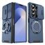 Samsung Galaxy Z Fold 8 Ultra dėklas – Camslide Stand su kameros apsauga ir stovu – mėlyna
